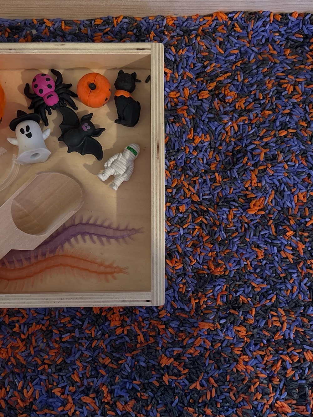 Halloween Sensory Play Set for Kids - Orange, Black & Purple